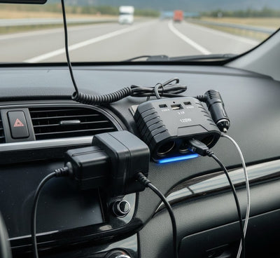 Type - C USB Multi Socket Car Charger