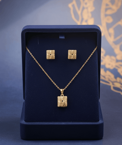 Woven Square Pendant Set