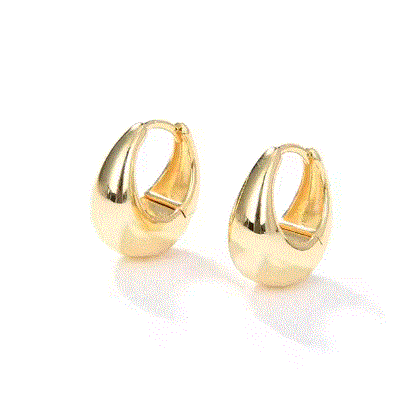 Womens Chunky Dome Earring